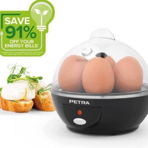 Petra Elektrische Eierkoker voor 6 eieren – Koken, Pocheren, Roerei, Omelet – Vaatwasserbestendig