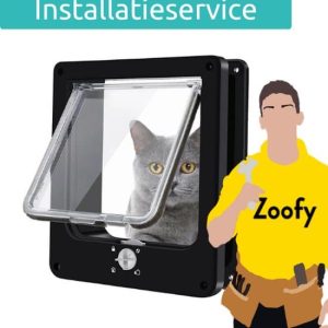 Plaatsen kattenluik - Door Zoofy in samenwerking met bol.com - Installatie-afspraak gepland binnen 1 werkdag - Niet voor glazen deuren