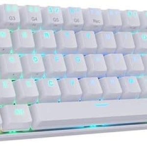 Redragon Draconic White K530 RGB - 60% Gaming toetsenbord wit - Draadloze bluetooth keyboard - USB-C aansluiting optioneel - Mechanisch toetsenbord...