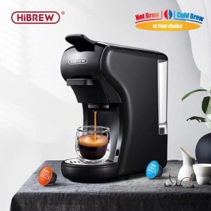 RM Enterprise Koffiezetapparaat | 4-in-1 Compatibel ontwerp | Koffiezetapparaat | Koffiemachine | Meerdere Capsules | Koffiemachine | Koud/warm...