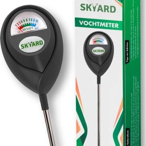SKYARD® Vochtmeter voor Planten - Vochtigheidsmeter - Binnen en Buiten - Vochtmeter Grond - Watermeter - Zwart - Tuinartikelen