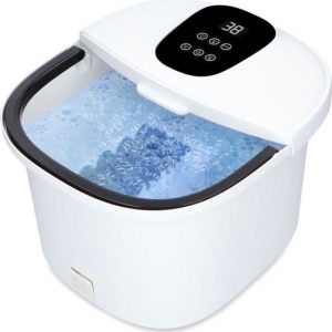 Soft & Silky - Voetenbad - 12L - Inclusief badzout - Verwarming tot 48°C - Elektrisch - Met massage - Bubbels - Infrarood - Voetbad