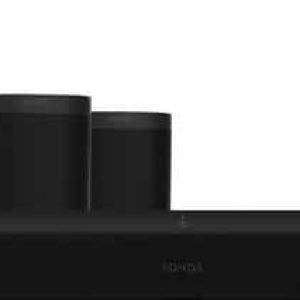 Sonos Beam Gen2 + 2x One + Sub Mini Zwart