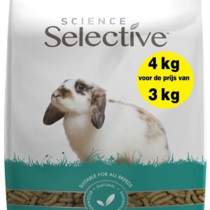 Supreme Science Selective Rabbit Adult - 4 kg voor de prijs van 3 kg