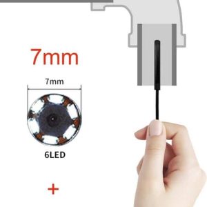 TechU™ Mini Endoscoop met Camera – 5 METER lang – 7mm Diameter – IP67 Waterdicht – Harde Kabel met USB Aansluiting