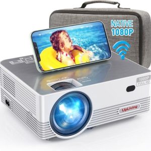 UpLiving® LCD Mini Beamer met WiFi | Met Bluetooth | Native Full HD | 10.000:1 Contrastratio | 8.000 Lumen | Projector - Mini Beamer - Draagbare...