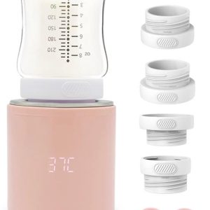 Vulpes Goods® BabyCare - Flessenwarmer Pro - Draagbare Baby Flessenwarmer voor Onderweg - Intelligente Flesverwarmer - 4 Temperatuurniveaus -...