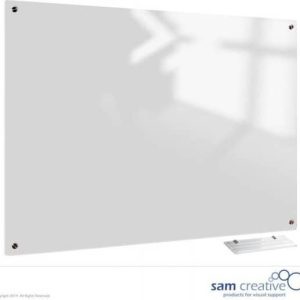 Whiteboard Glas Solid Clear White 100x200 cm | sam creative whiteboard | White magnetic whiteboard | Glassboard Magnetic