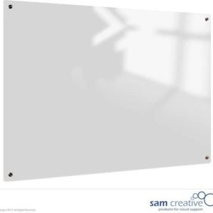 Whiteboard Glas Solid Clear White 45x60 cm | sam creative whiteboard | White magnetic whiteboard | Glassboard Magnetic