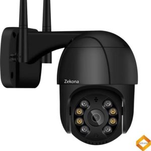 Zekona 20C - Zwart - IP Camera Beveiliging - Buiten - Beveiligingscamera - Buiten Camera met Nachtzicht - WiFi 4x Digitale Zoom + 32 GB SD Kaart